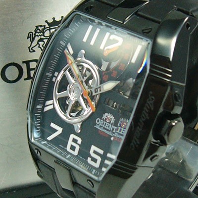 Orient Power Reserve Skeleton Automatik Leder Herrenuhr Gun Color